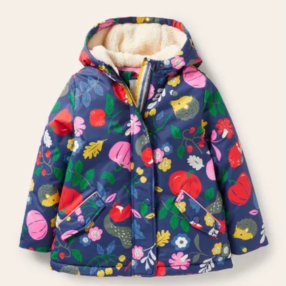 NWOT Mini Boden Sherpa Lined Anorak - Picture 1 of 6